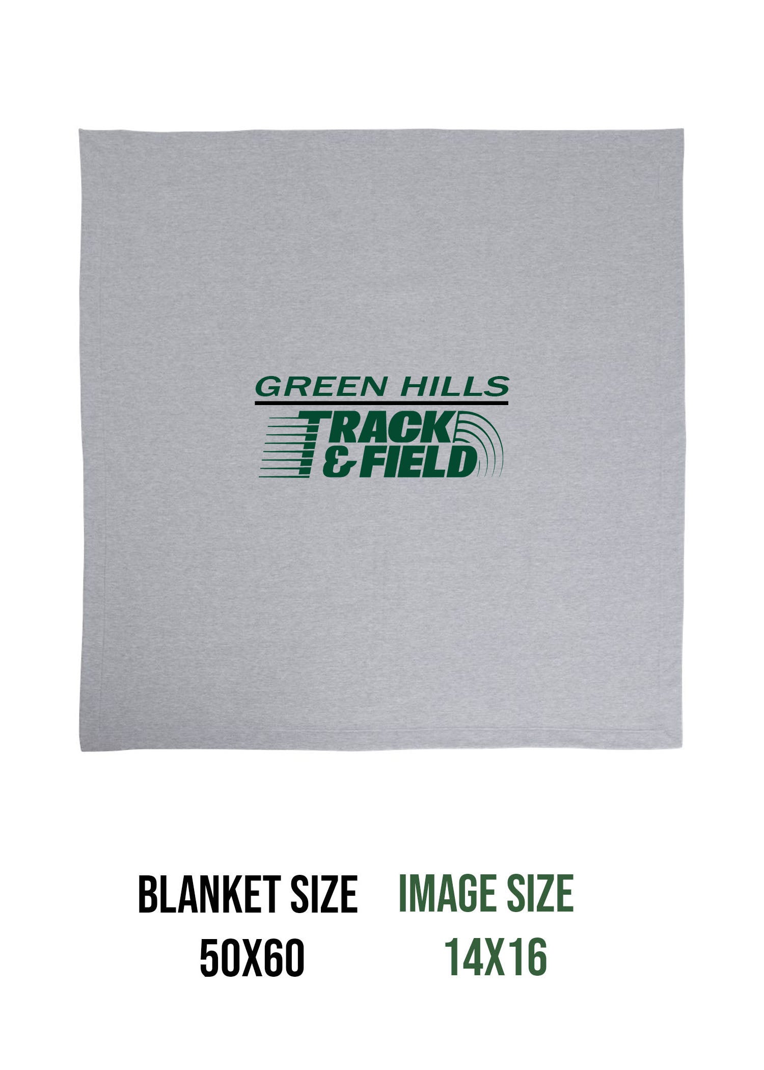 Green Hills Track Design 2 Blanket