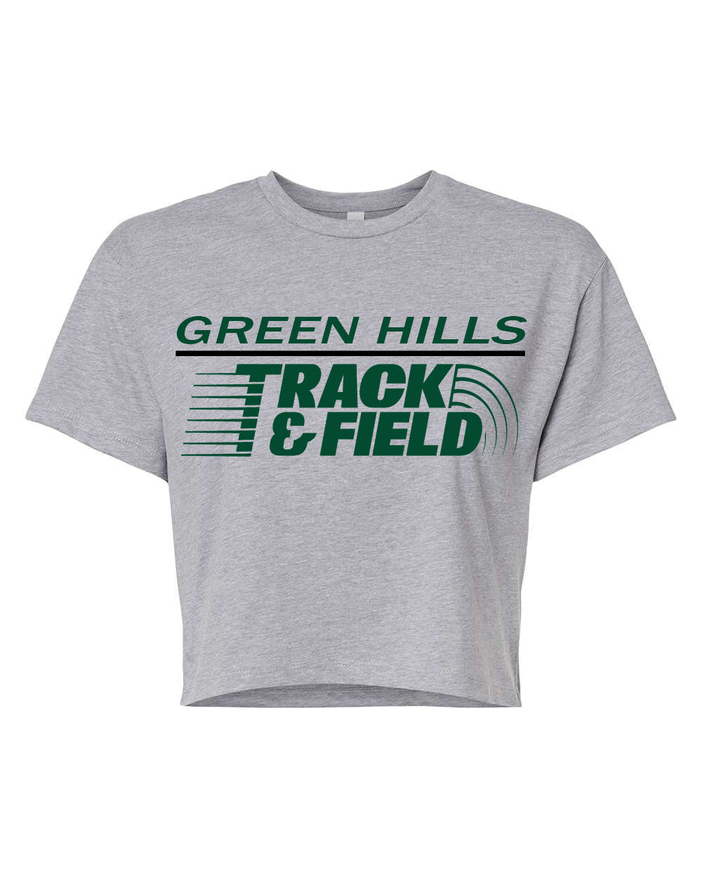 Green Hills Track design 2 Crop Top