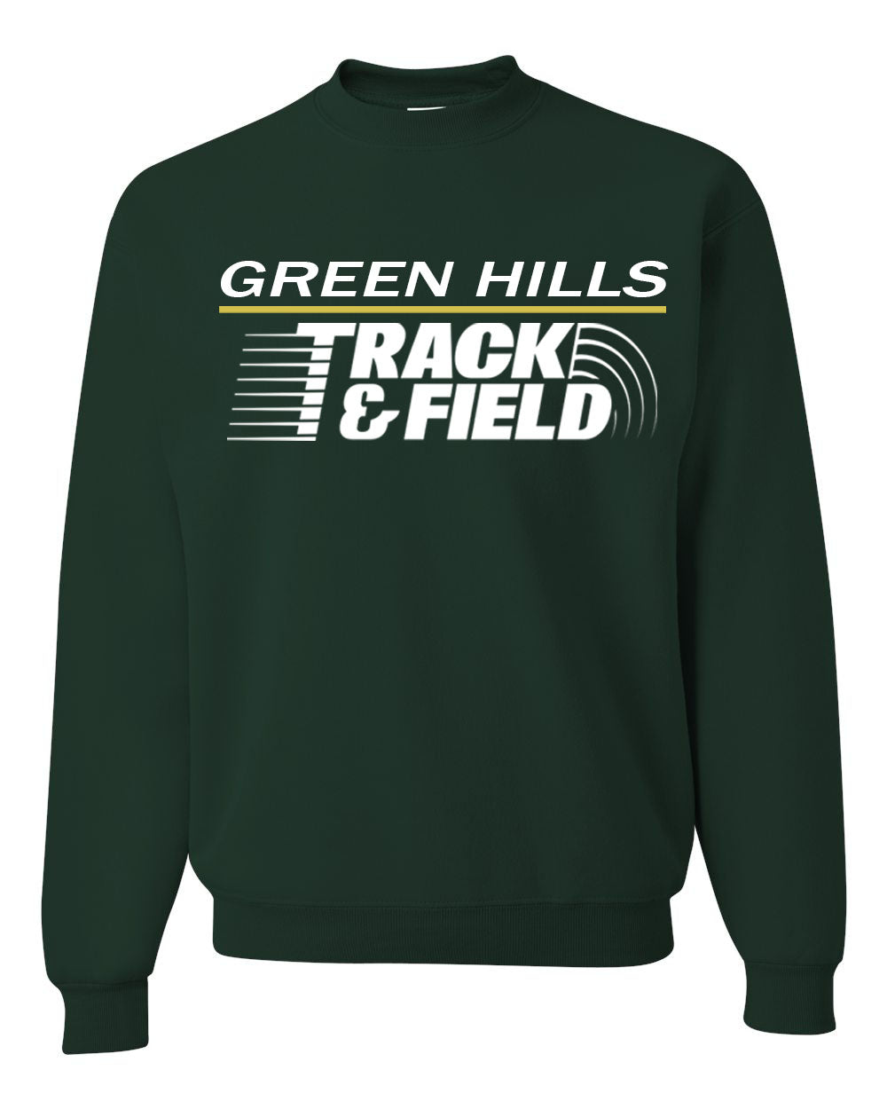 Green Hills Track Design 2 non hooded sweatshirt