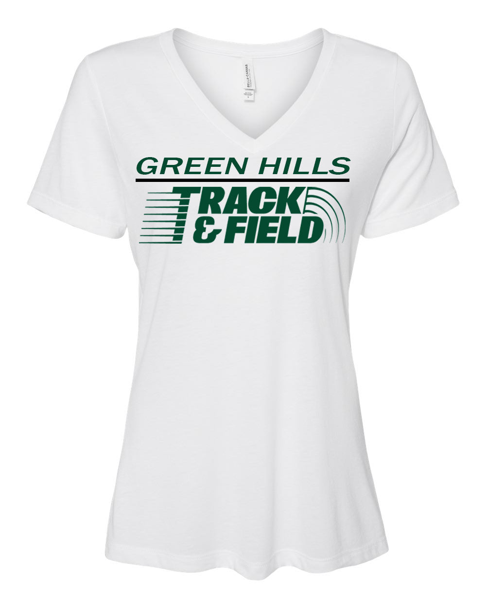 Green Hills Track Design 2 V-neck T-shirt