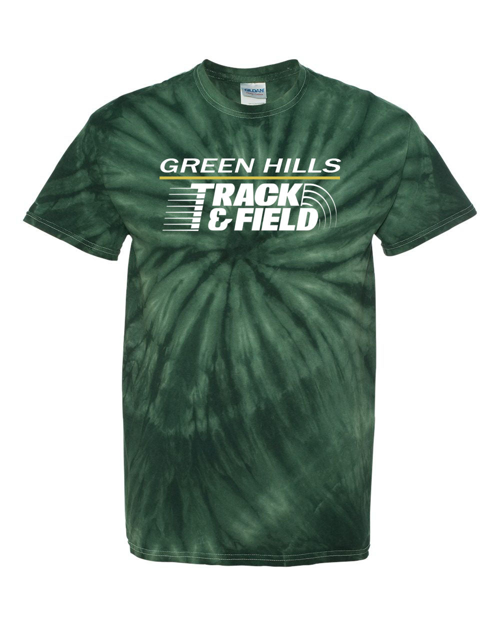 Green Hills Track Design 2 Tie Dye t-shirt
