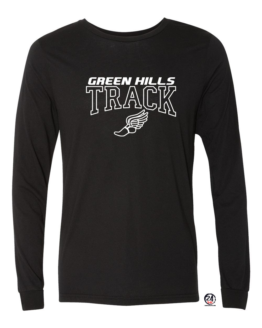 Green Hills Track design 3 Long Sleeve Shirt