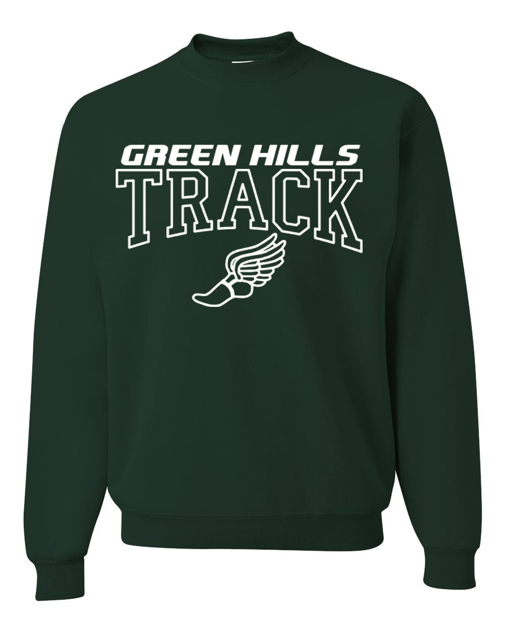 Green Hills Track Design 3 non hooded sweatshirt