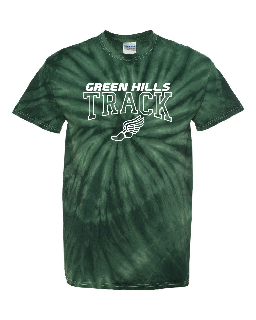 Green Hills Track Design 3 Tie Dye t-shirt