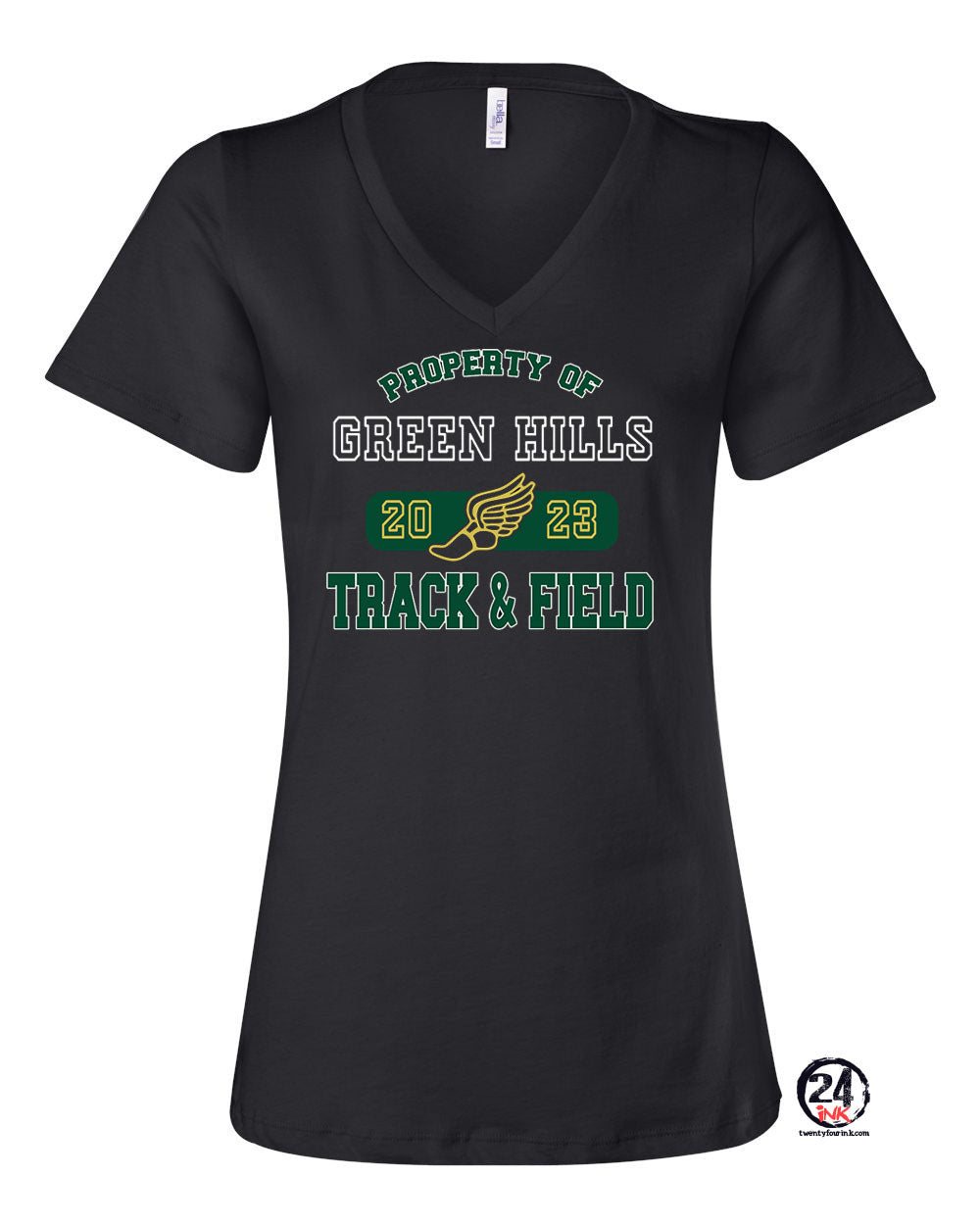 Green Hills Track Design 4 V-neck T-shirt