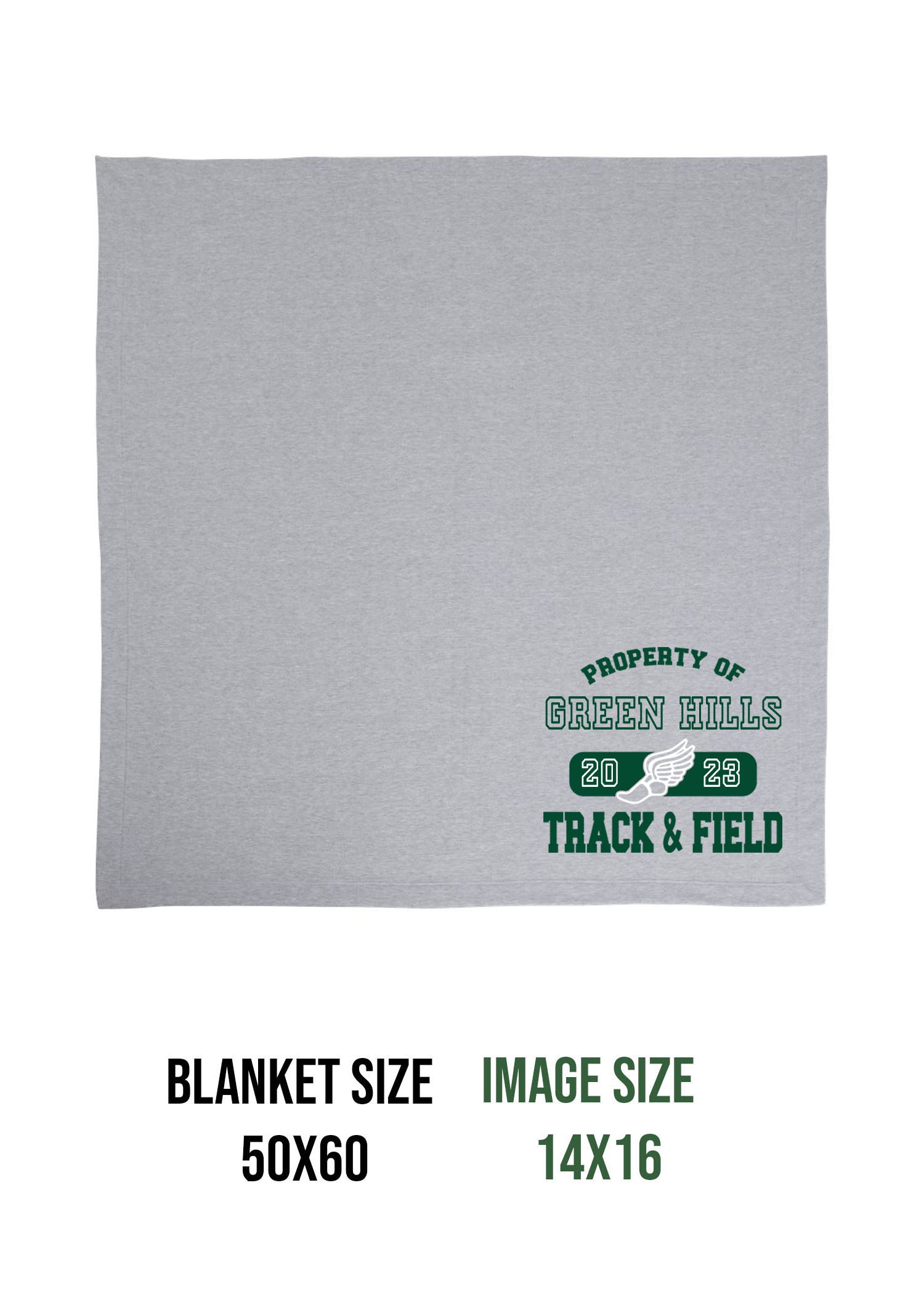 Green Hills Track Design 4 Blanket