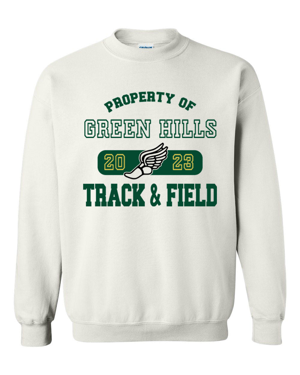 Green Hills Track Design 4 non hooded sweatshirt