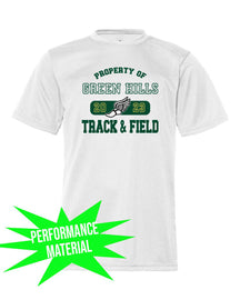 Green Hills Track Performance Material design 4 T-Shirt