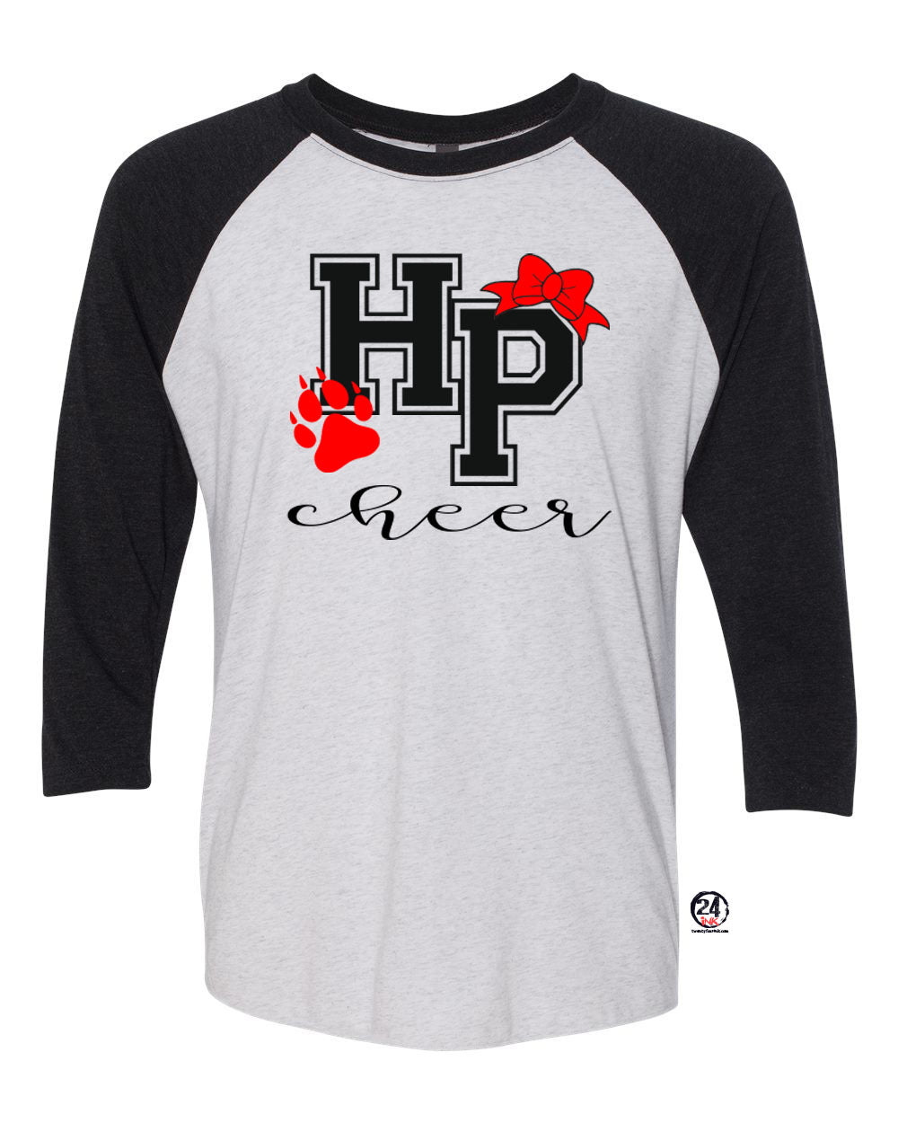 High Point Cheer design 3 raglan shirt