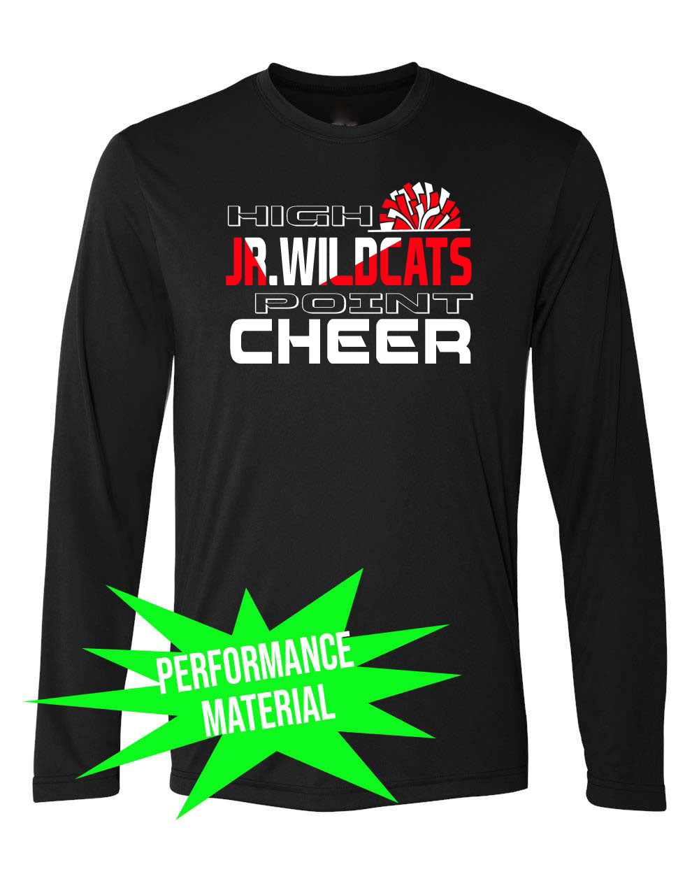High Point cheer Performance Material Design 5 Long Sleeve Shirt