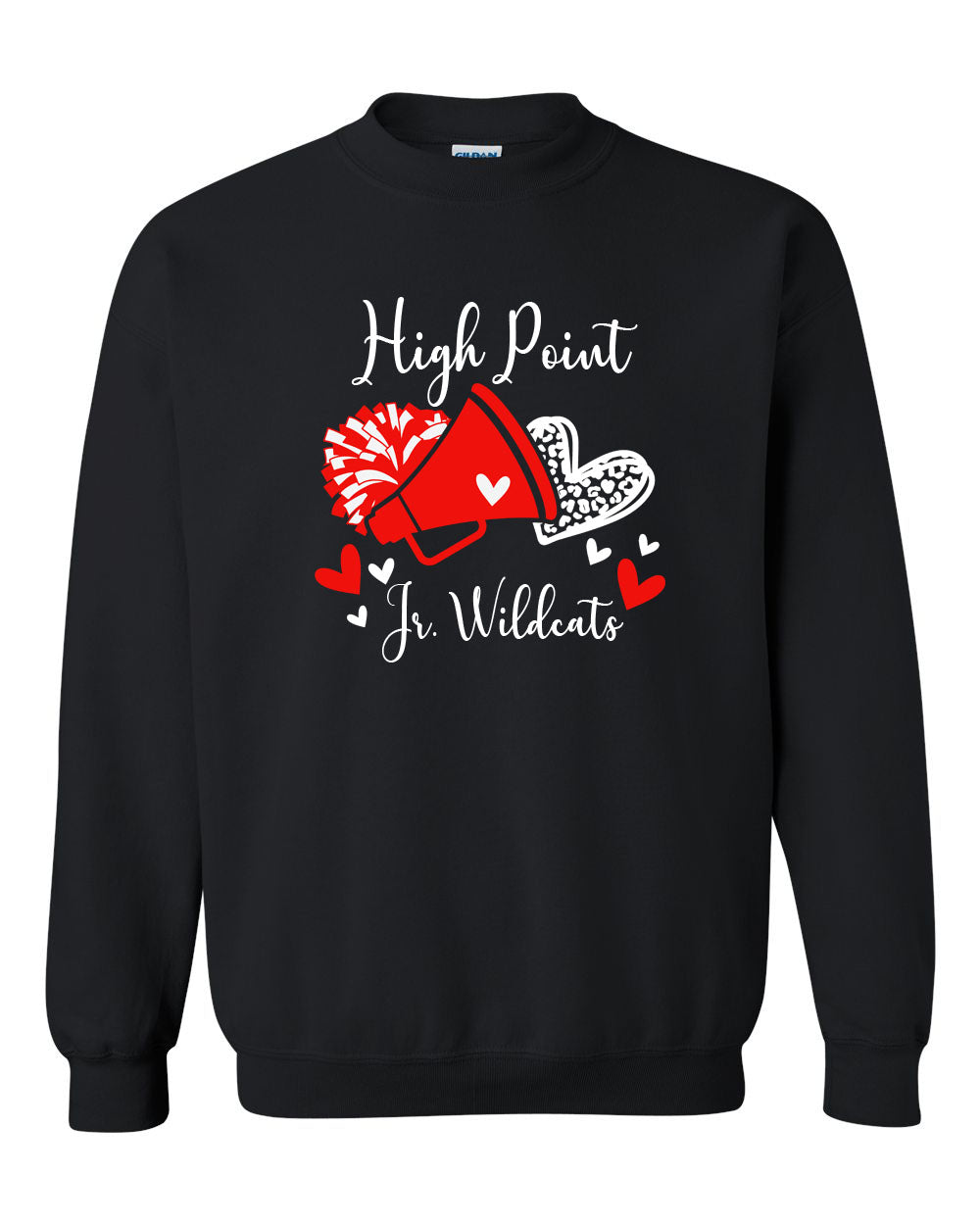 High Point Cheer Design 6 non hooded sweatshirt