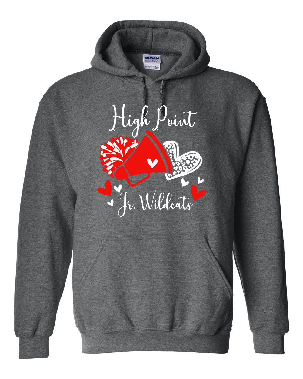 High Point Cheer Design 6 Hooded Sweatshirt