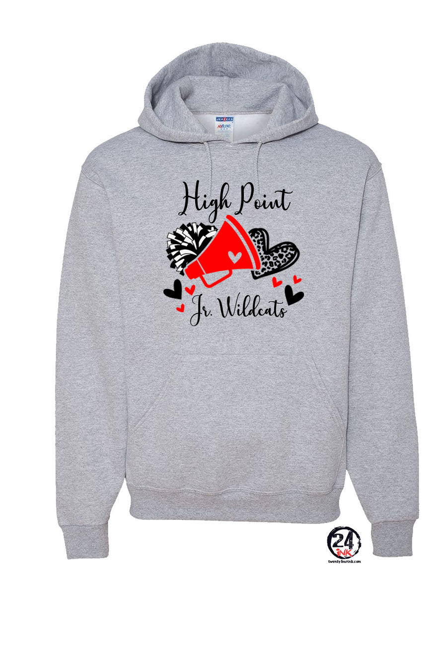 High Point Cheer Design 6 Hooded Sweatshirt