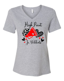 High Point Cheer Design 6 V-neck T-Shirt