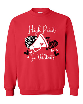 High Point Cheer Design 6 non hooded sweatshirt