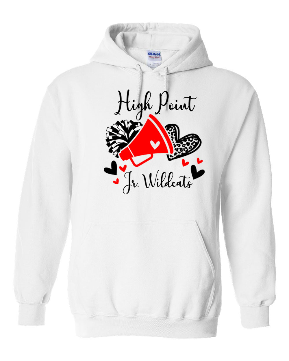 High Point Cheer Design 6 Hooded Sweatshirt