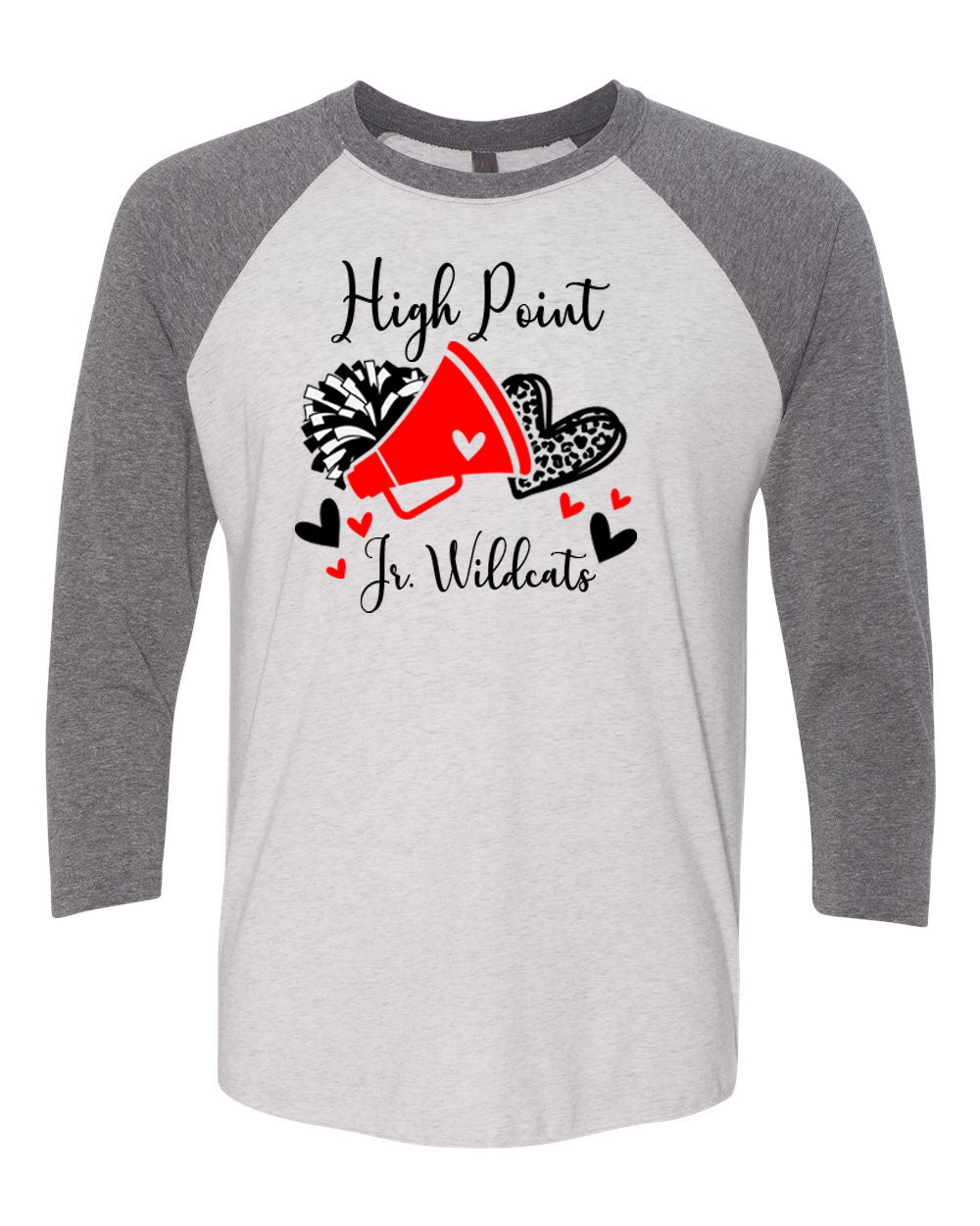 High Point Cheer design 6 raglan shirt