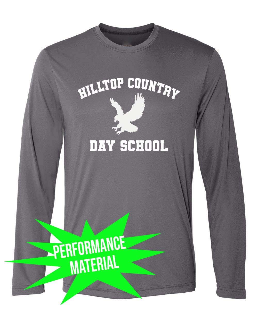 Hilltop Country Day School Performance Material Design 1 Long Sleeve Shirt