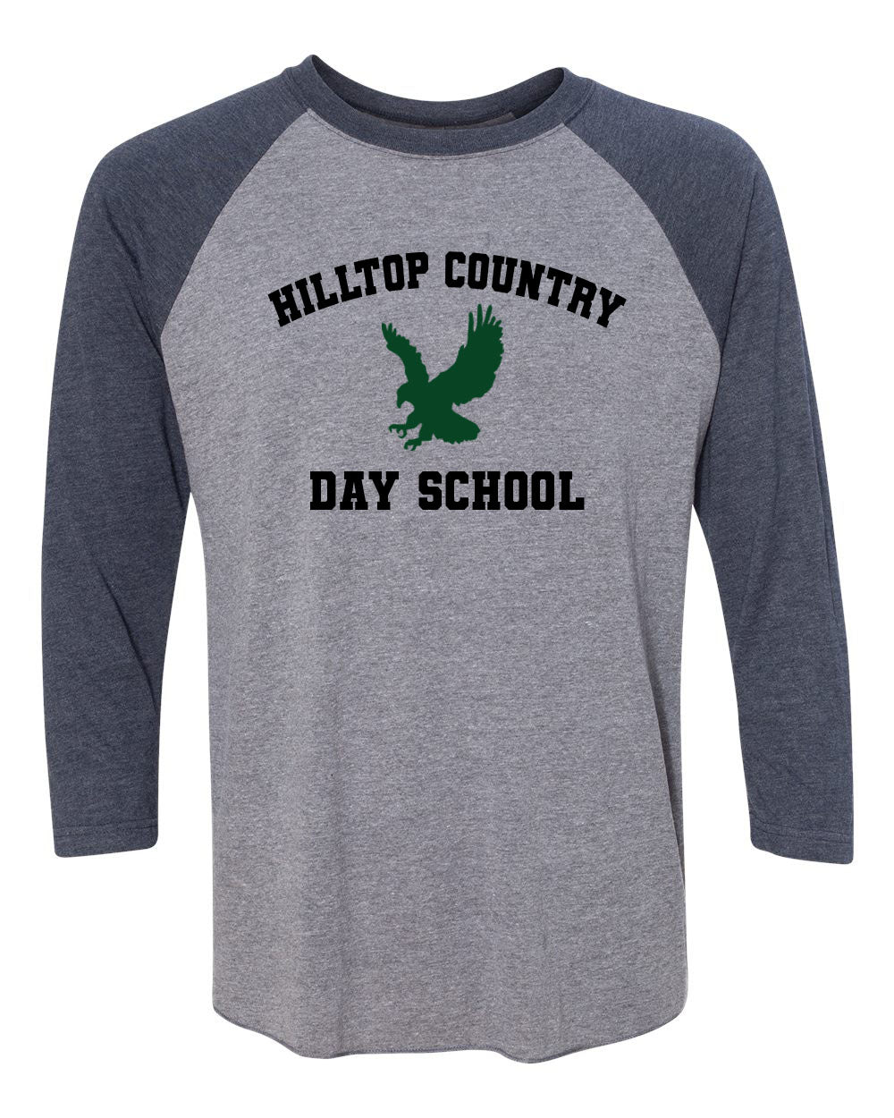 Hilltop Country Day School design 1 raglan shirt