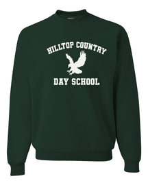 Hilltop Country Day School Design 1 non hooded sweatshirt