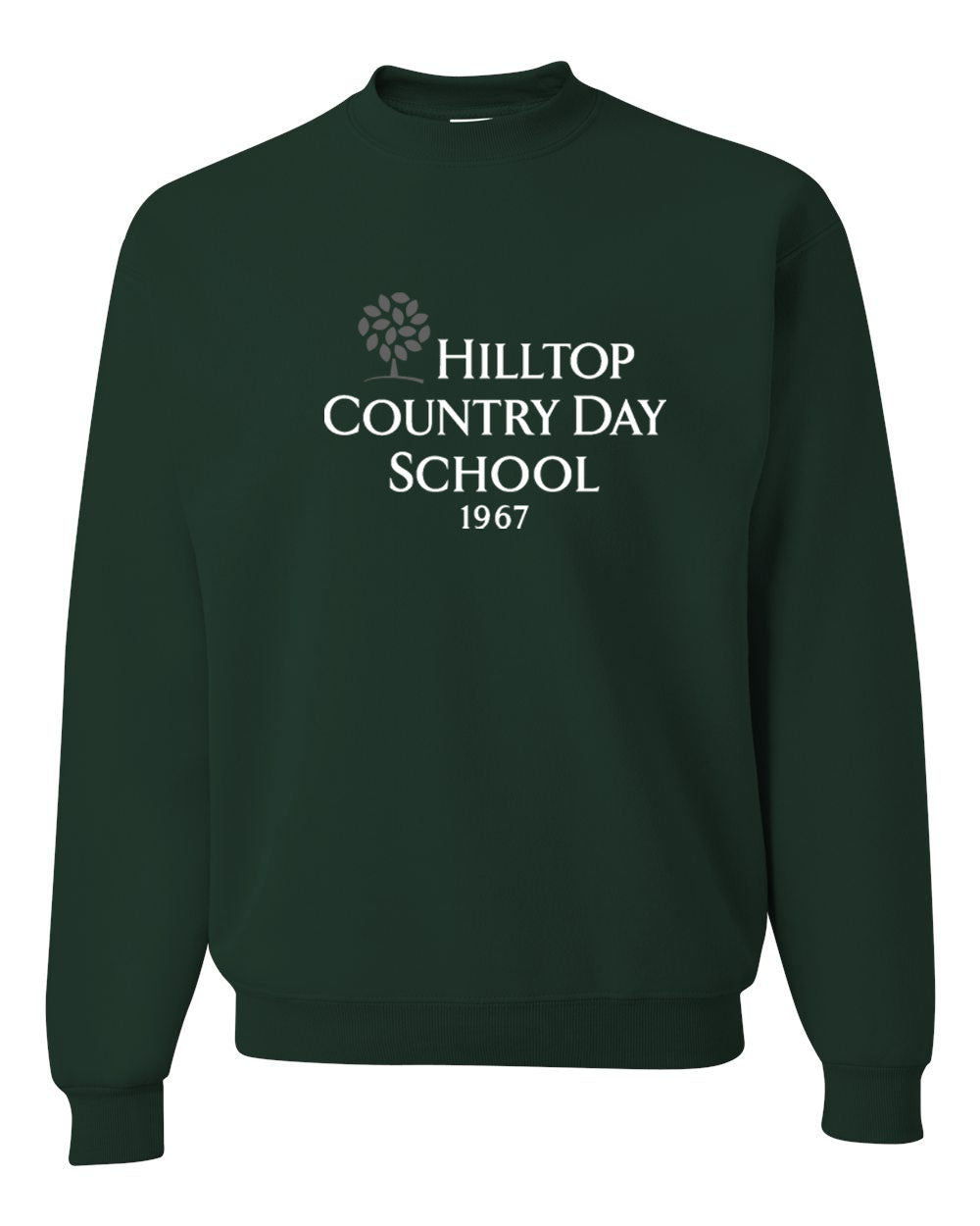 Hilltop Country Day School Design 2 non hooded sweatshirt