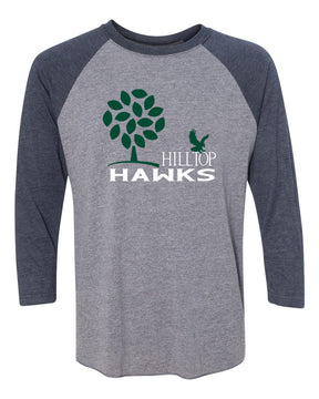 Hilltop Country Day School design 3 raglan shirt