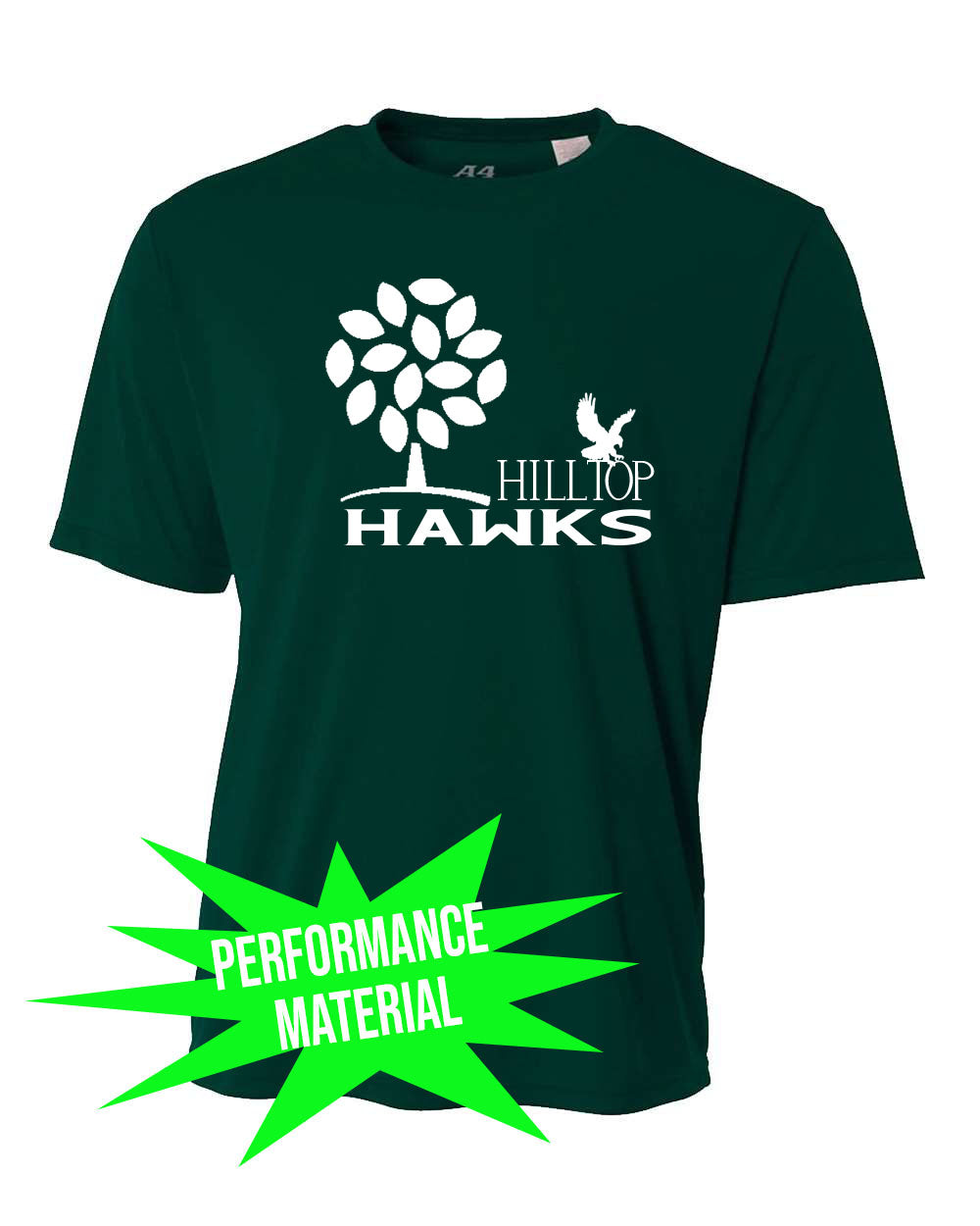 Hilltop Country Day School Performance Material design 3 T-Shirt