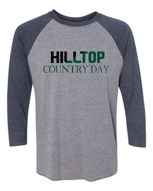 Hilltop Country Day School design 4 raglan shirt