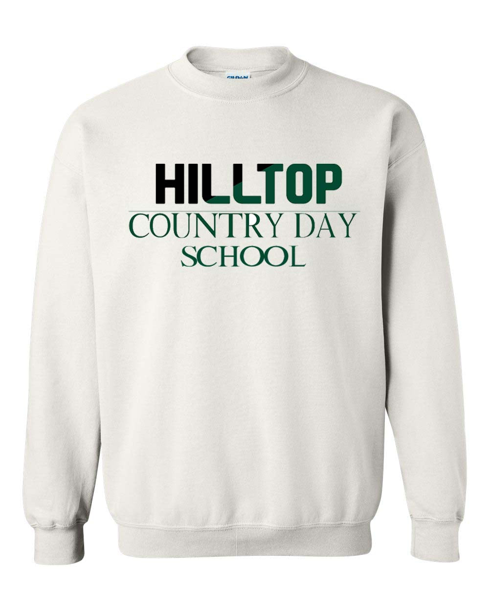Hilltop Country Day School Design 4 non hooded sweatshirt