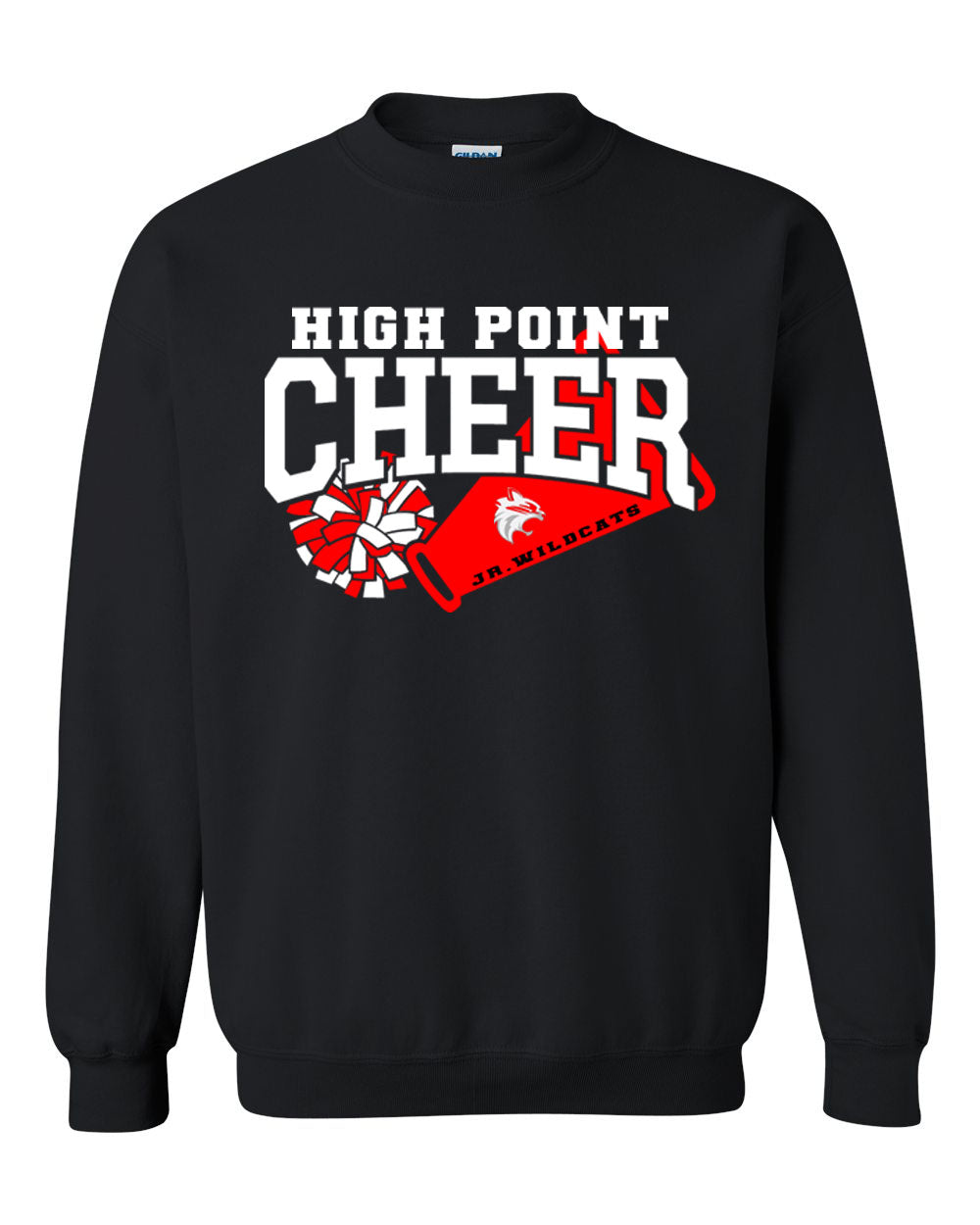 High Point Cheer Design 1 non hooded sweatshirt