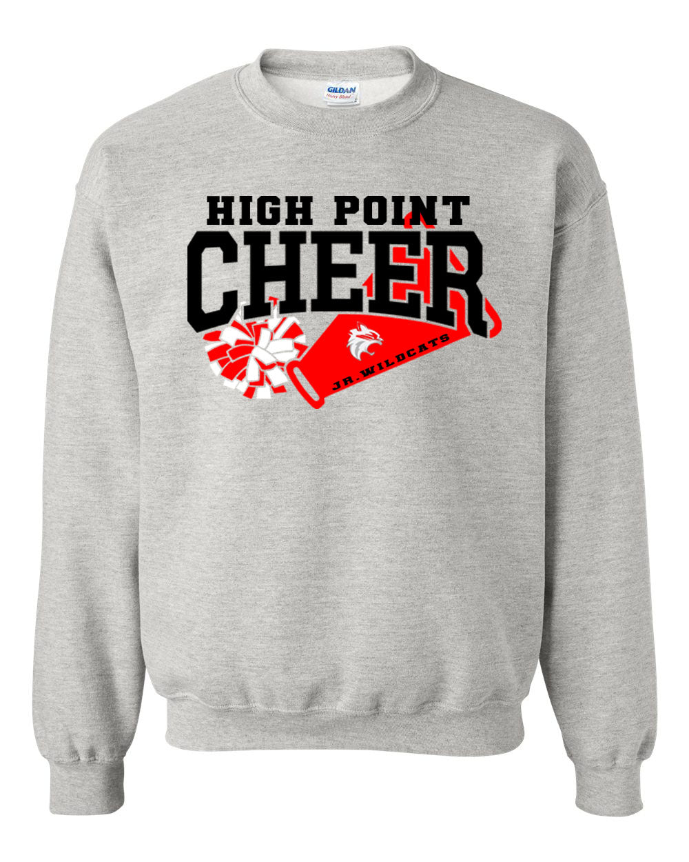 High Point Cheer Design 1 non hooded sweatshirt