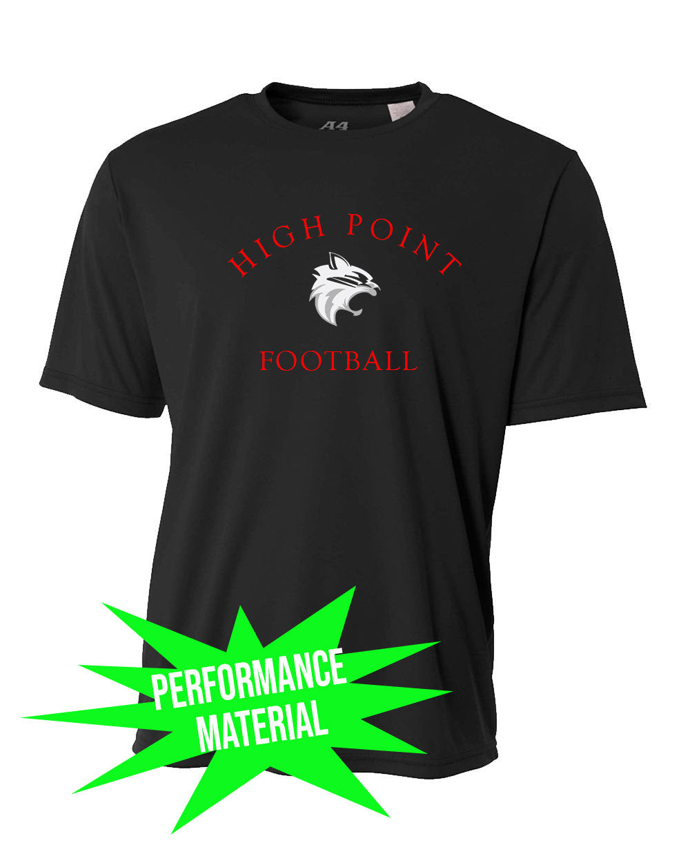 High Point Football Performance Material design 3 T-Shirt