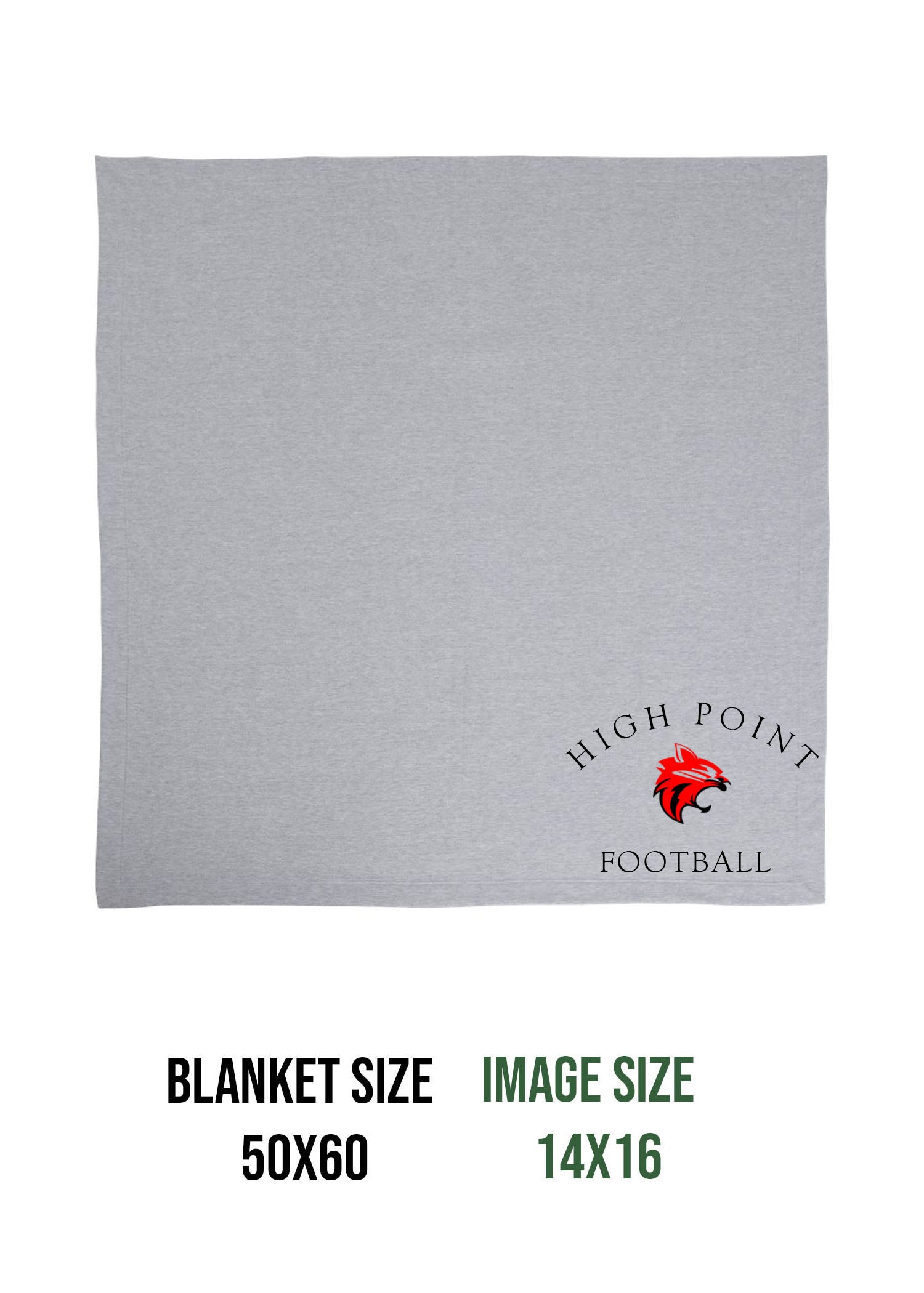 High Point Football Design 3 Blanket