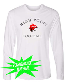 High Point Football Performance Material Design 3 Long Sleeve Shirt