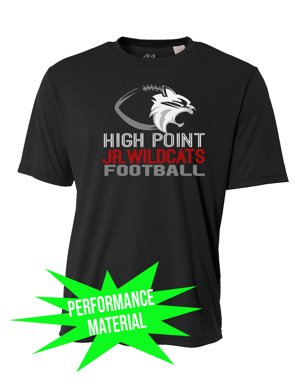 High Point Football Performance Material design 1 T-Shirt
