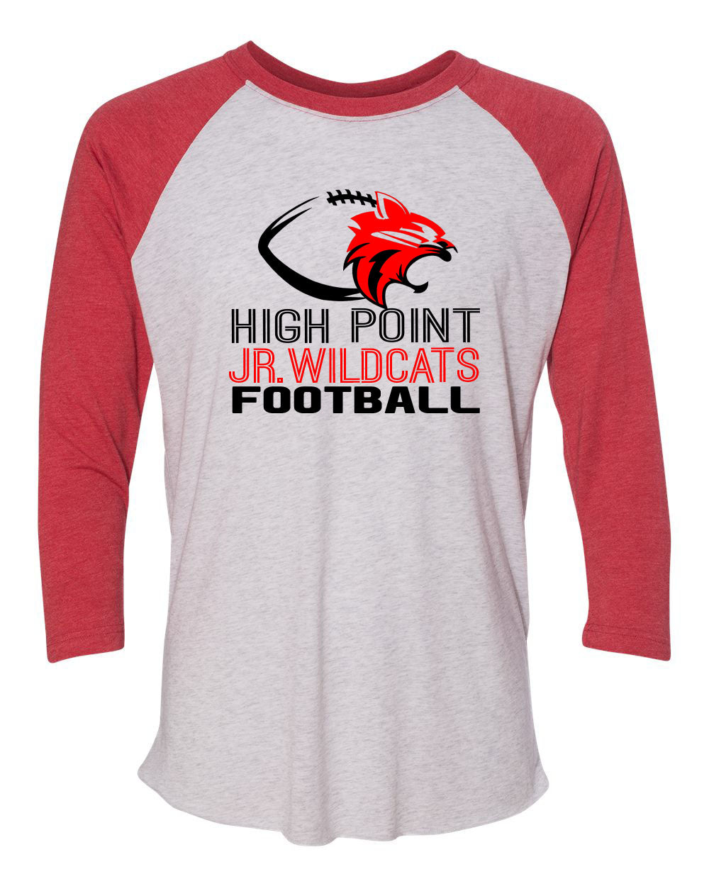 High Point Football design 1 raglan shirt