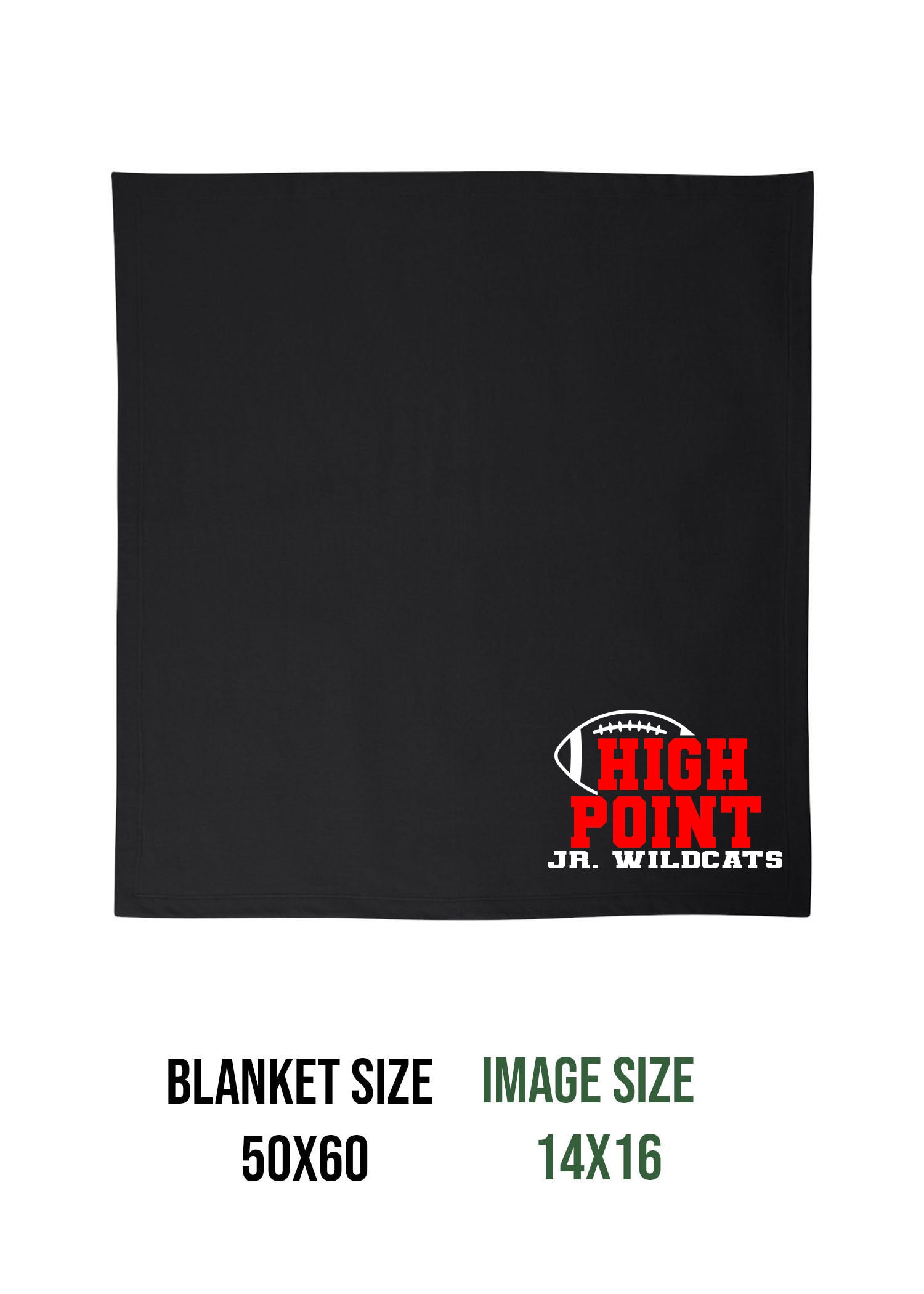 High Point Football Design 2 Blanket