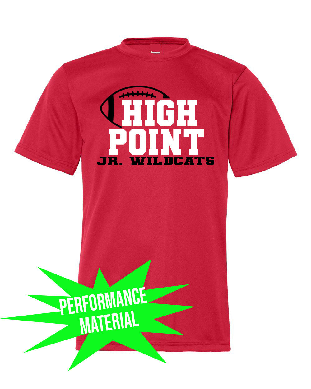 High Point Football Performance Material design 2 T-Shirt