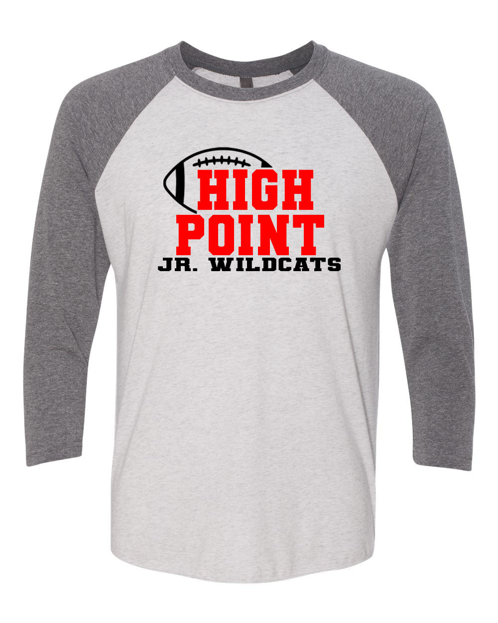 High Point Football design 2 raglan shirt