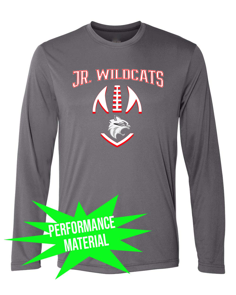 High Point Football Performance Material Design 4 Long Sleeve Shirt