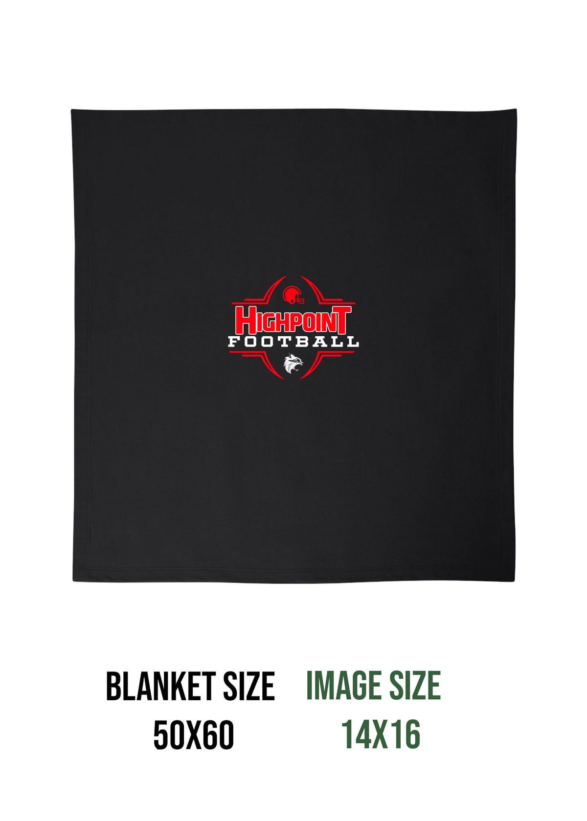 High Point Football Design 6 Blanket