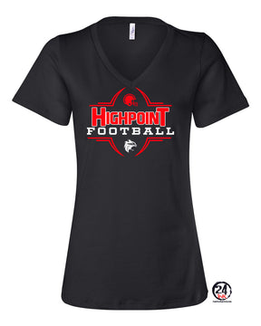 High Point Football Design 6 V-neck T-Shirt