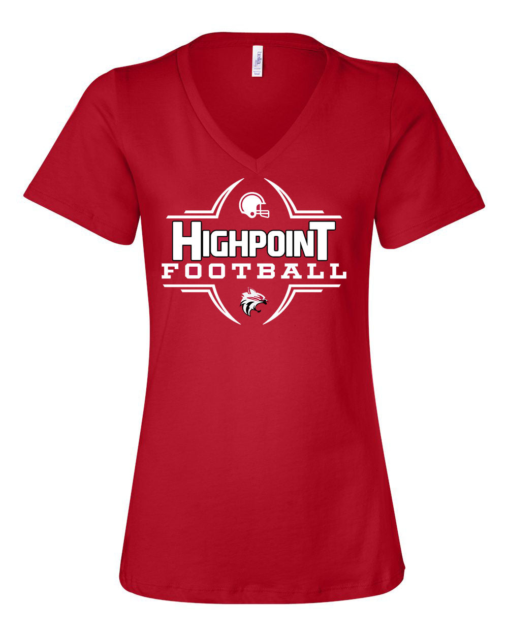 High Point Football Design 6 V-neck T-Shirt