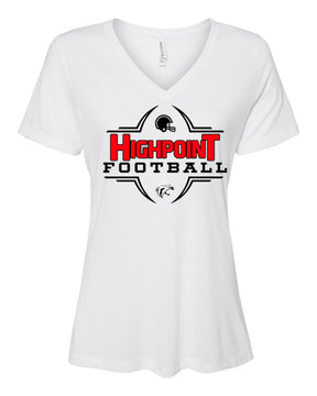 High Point Football Design 6 V-neck T-Shirt