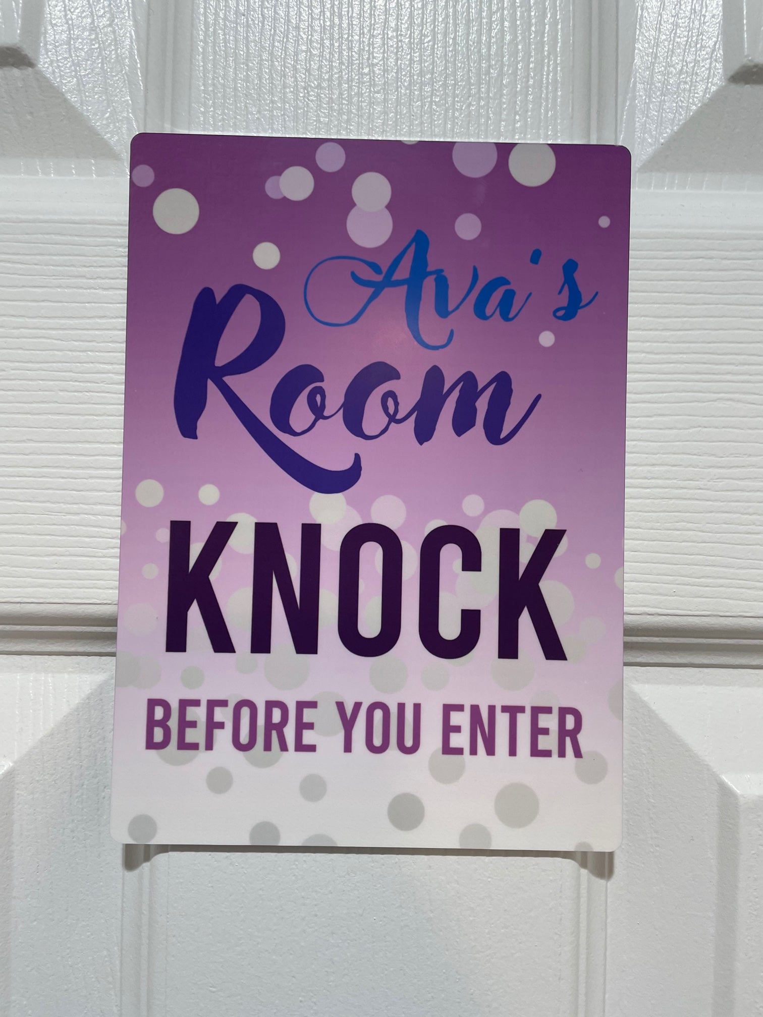 Personalized Room Metal Print Sign