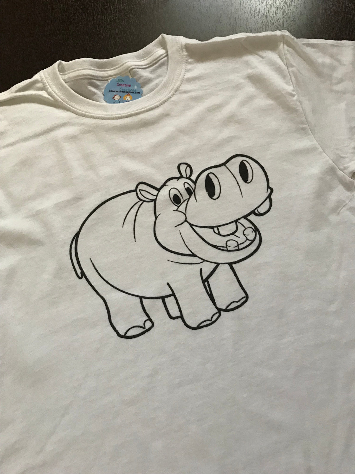 Hippo Coloring T-shirt, Party Favor