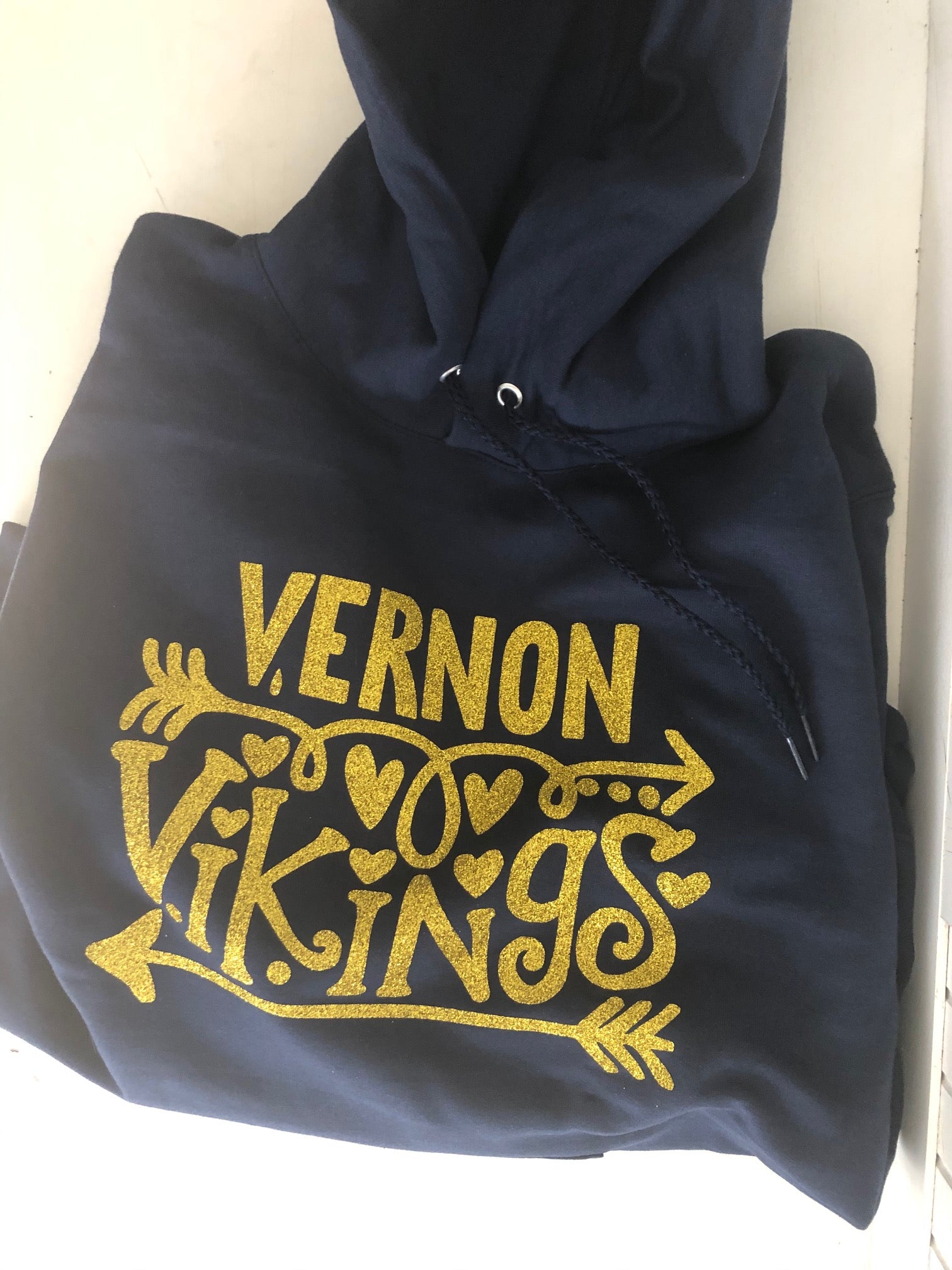 Vernon Vikings Arrows Hooded Sweatshirt