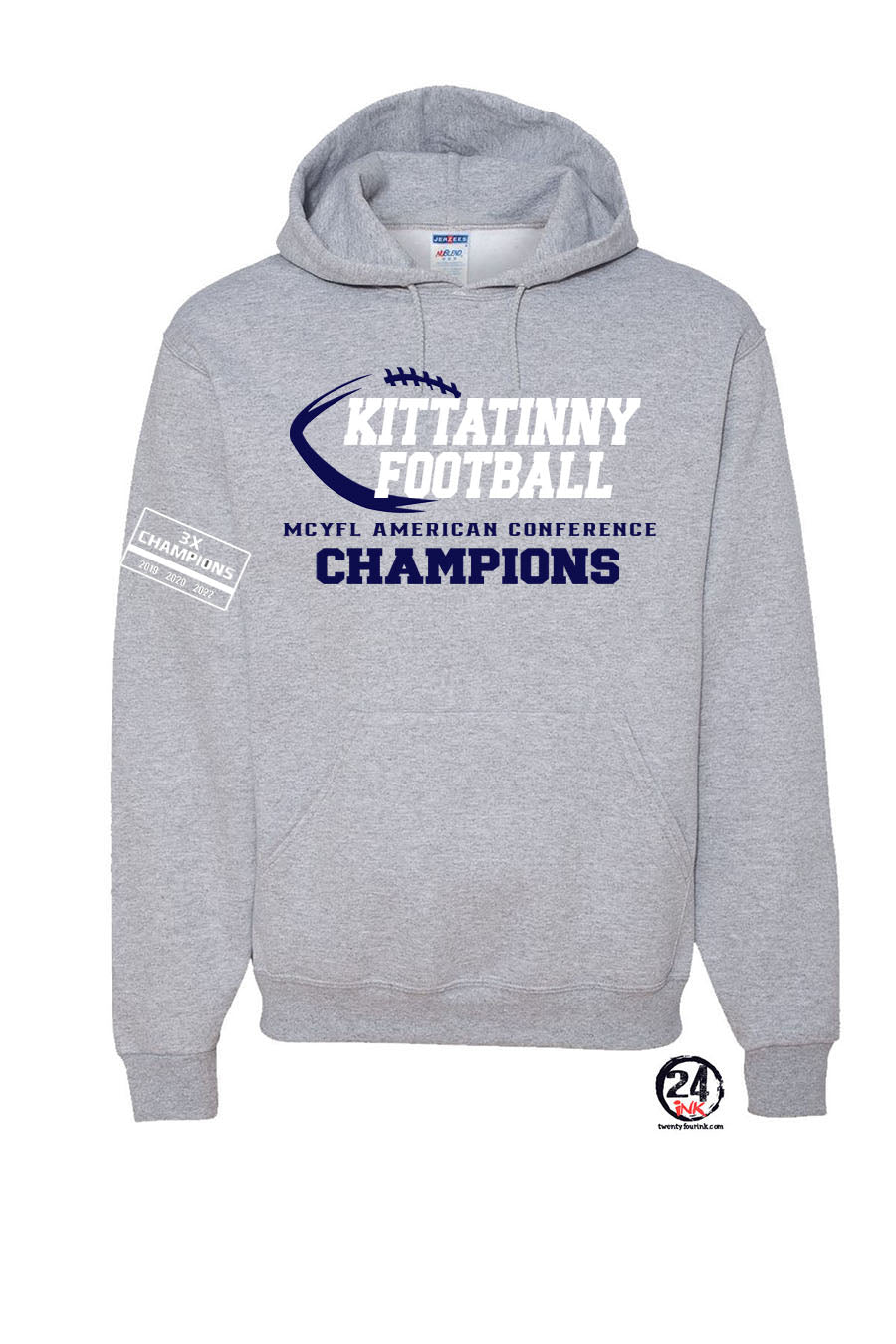 Kittatinny Football Champs Hooded Sweatshirt