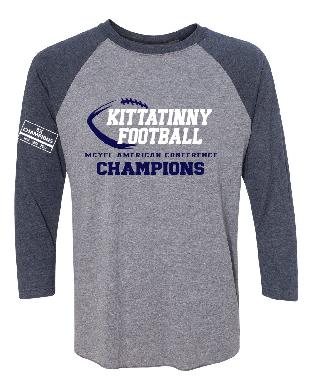 Kittatinny Football Champs raglan shirt