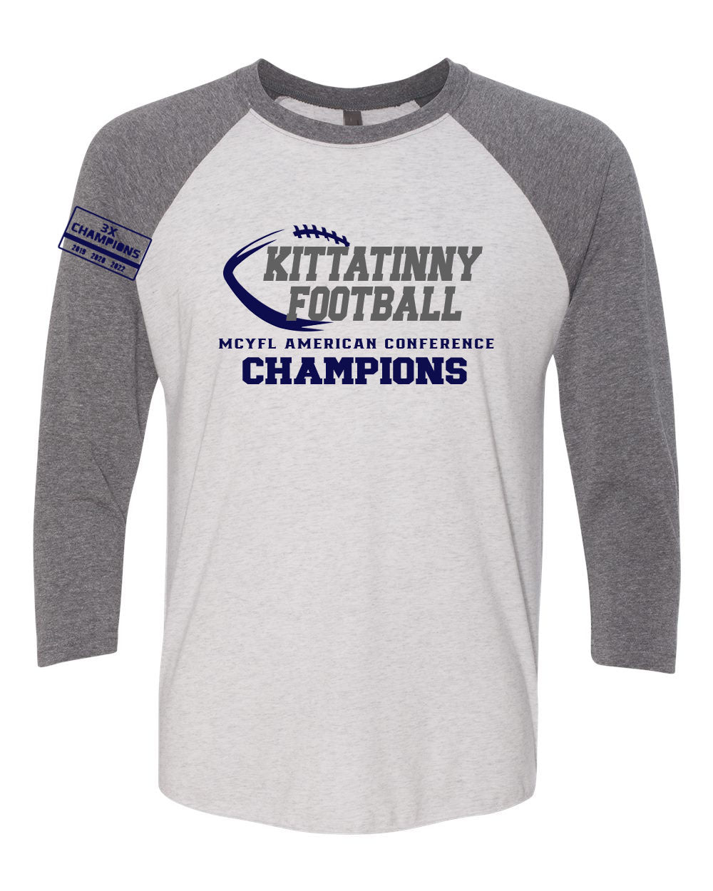 Kittatinny Football Champs raglan shirt